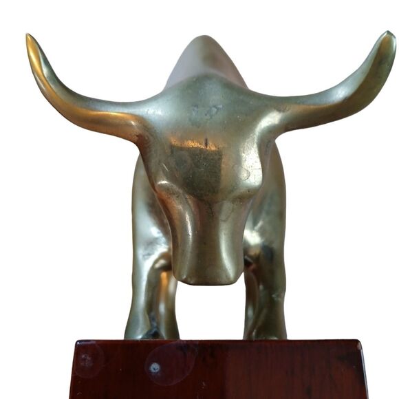 Vintage 80's Great City Traders Bull and Bear Bookends Bronzed Br… - Picture 8 of 16